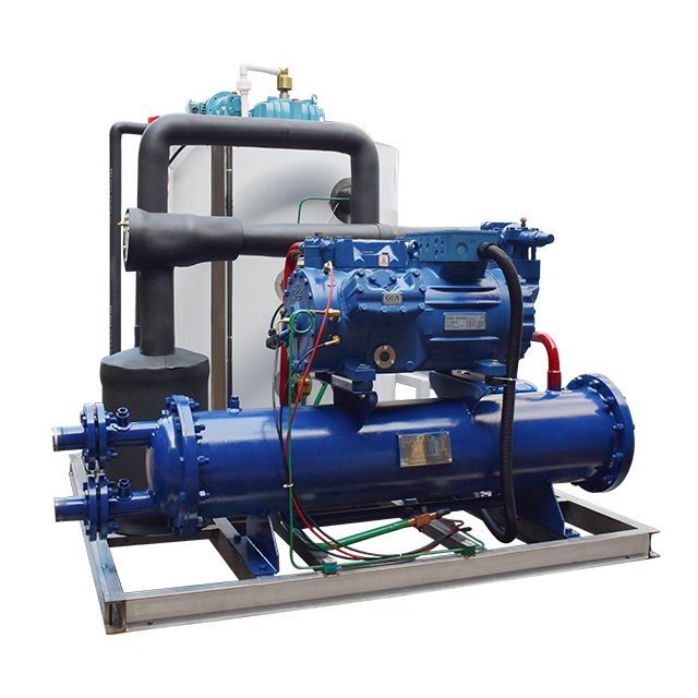 máquina de hielo en escamas de agua de mar